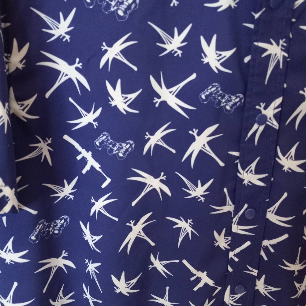 SavTac Night Raider Tactical Hawaiian Button Up Shirt - Picture 2 of 5